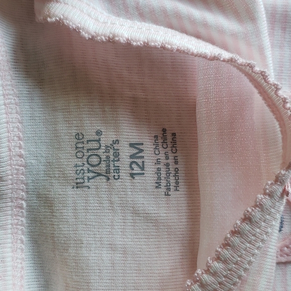 Carter's Pink Onesie with Vest, 12M, brand new - Picture 4 of 4